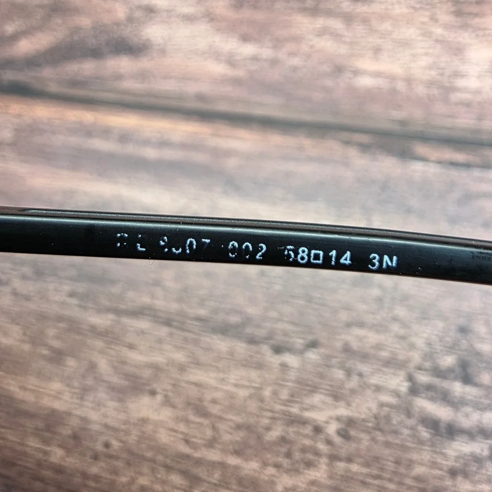 Ray-Ban Tech Aviator Black Carbon Fiber Sunglass RB 8307 002 58-14 FRAMES ONLY